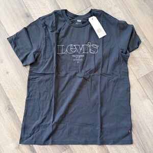 men's Levi's Black Crewneck Logo T-Shirt